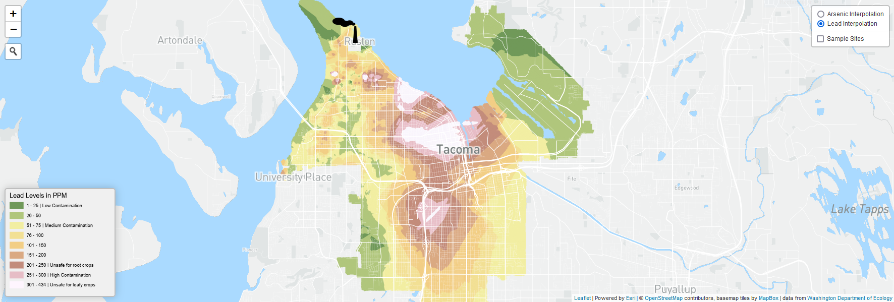 Image of Tacoma Smelter Plume map